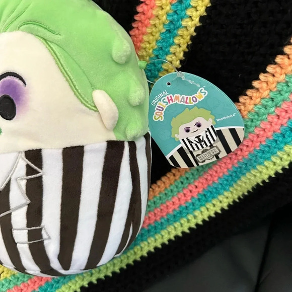 Squishmallows™ Beetlejuice™ 8" Plush Toy NEW WITH TAGS - Picture 3 of 7